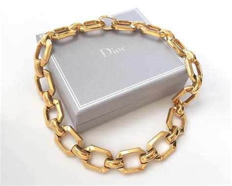 dior necklae|christian dior chain necklace.